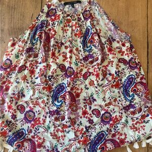 19 Cooper Multicolor Paisley Floral Blouse